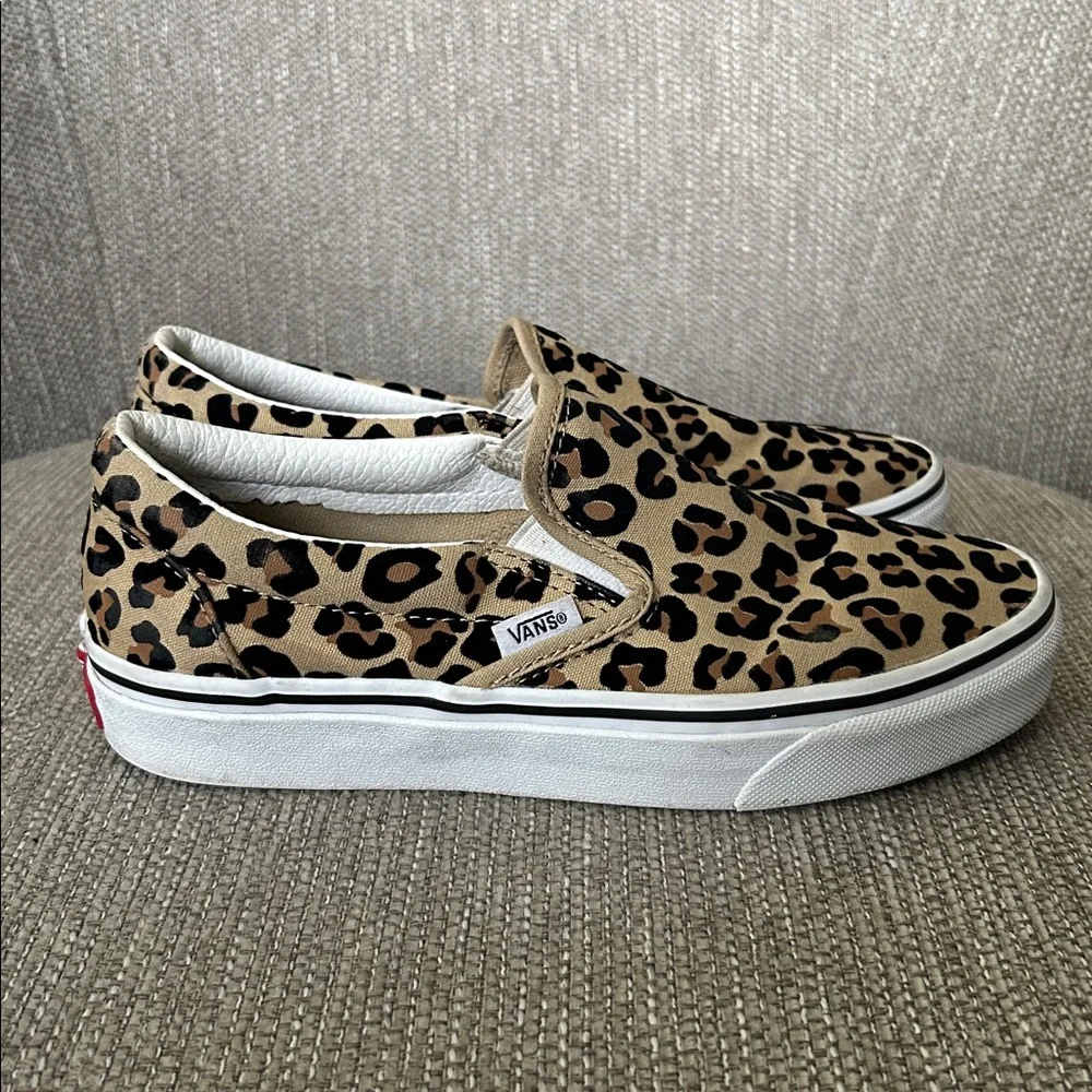 Vans Leopard Classic Slip-On Sneakers - Picture 3 of 8